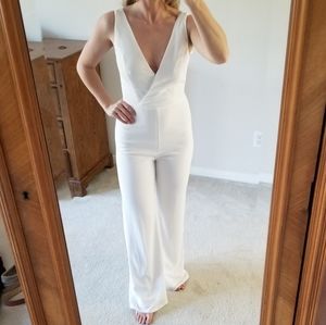 Chic white jumpsuit